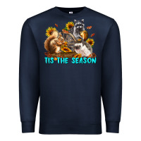 Navy Fall Tis The Season Animals Premium Sweatshirt - LillyAllenDesigns