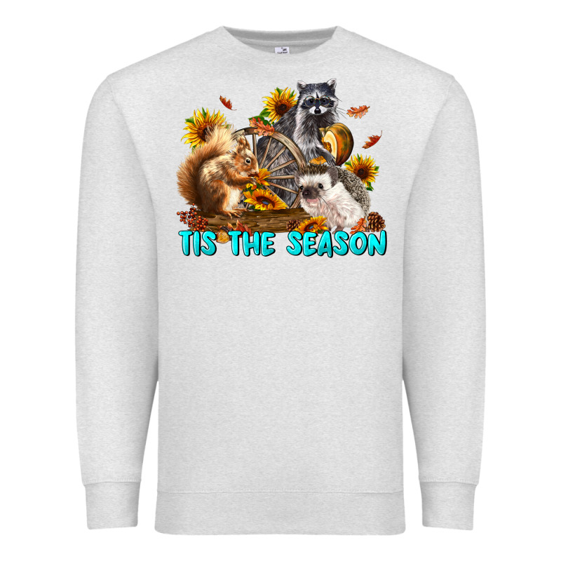 Fall Tis The Season Animals Premium Sweatshirt by LillyAllenDesigns | Teevron
