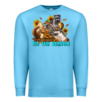 Ocean Blue Fall Tis The Season Animals Premium Sweatshirt - LillyAllenDesigns