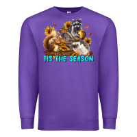 Purple Fall Tis The Season Animals Premium Sweatshirt - LillyAllenDesigns