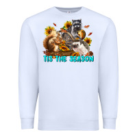 White Fall Tis The Season Animals Premium Sweatshirt - LillyAllenDesigns