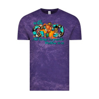 Cloud Purple with god all things are possible. cross Vintage Tee - AdoDesignShop