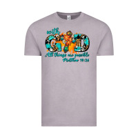 Vintage Zinc with god all things are possible. cross Vintage Tee - AdoDesignShop