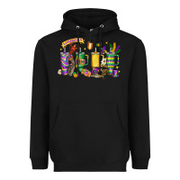 Black obsessive cup disorder mardi gras Heavyweight Hoodie - LillyAllenDesigns
