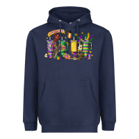 Navy obsessive cup disorder mardi gras Heavyweight Hoodie - LillyAllenDesigns