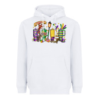White obsessive cup disorder mardi gras Heavyweight Hoodie - LillyAllenDesigns