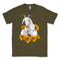 Goat Family With Sunflowers Classic Tee | Teevron