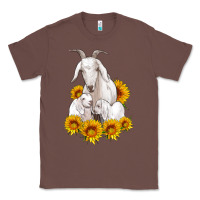 Chestnut goat family with sunflowers Classic Tee - Artiststas