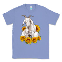 Colony Blue goat family with sunflowers Classic Tee - Artiststas