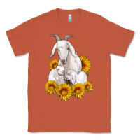 Copper goat family with sunflowers Classic Tee - Artiststas