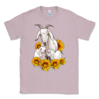 Lilac goat family with sunflowers Classic Tee - Artiststas