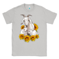 Moon Dust goat family with sunflowers Classic Tee - Artiststas