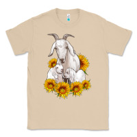 Mushroom goat family with sunflowers Classic Tee - Artiststas