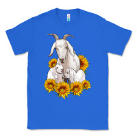 True Royal goat family with sunflowers Classic Tee - Artiststas