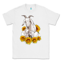 White goat family with sunflowers Classic Tee - Artiststas