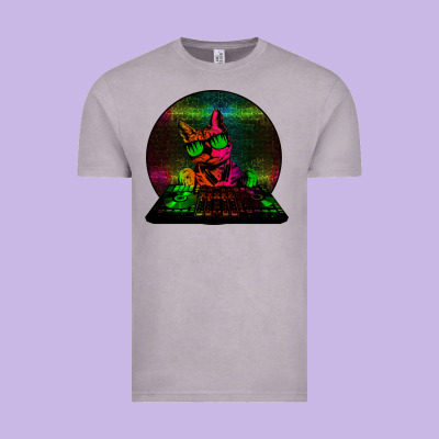 House Cat (rainbow Dj Kitty) Vintage Tee Designed By Bettercallsaul