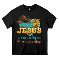 Black jesus it s not religion it s a relationship Heavy Core Tee - texasbilliewilder