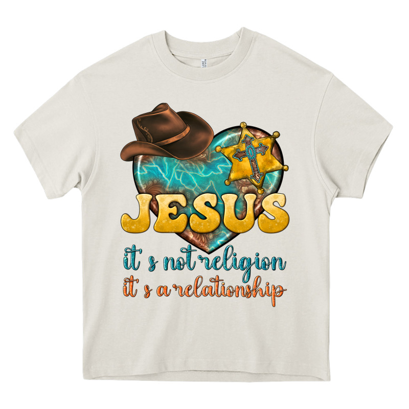 Jesus It S Not Religion It S A Relationship Heavy Core Tee by texasbilliewilder | Teevron