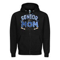 Black senior mom 2024 Zipper Hoodie - MaliasSmallBusiness