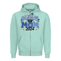 Seafoam senior mom 2024 Zipper Hoodie - MaliasSmallBusiness