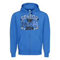 True Royal senior mom 2024 Zipper Hoodie - MaliasSmallBusiness