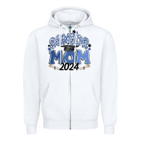 White senior mom 2024 Zipper Hoodie - MaliasSmallBusiness
