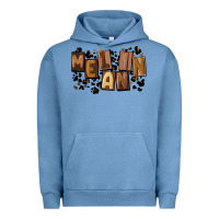 Pigment Pebble Blue melanin with leopard Urban Hoodie - CowGirlArtShop