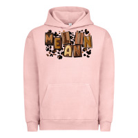 Pigment Salmon melanin with leopard Urban Hoodie - CowGirlArtShop