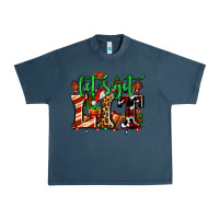 Midnight Navy lets get lit with Christmas Urban Heavy Tee - AdoDesignShop