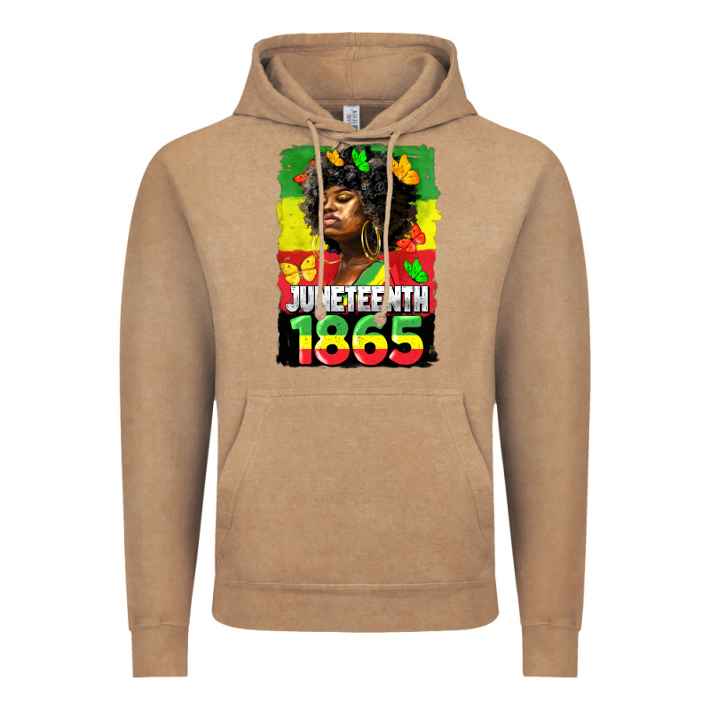 Juneteenth 1865 Black Freedom Vintage Hoodie by HRA Design Shop | Teevron