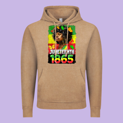 Juneteenth 1865 Black Freedom Vintage Hoodie Designed By Hra Design Shop