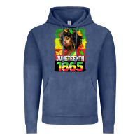 Vintage Denim juneteenth 1865 black freedom Vintage Hoodie - HRA Design Shop