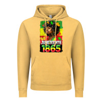 Vintage Mustard juneteenth 1865 black freedom Vintage Hoodie - HRA Design Shop