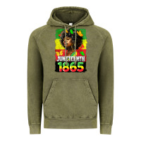 Vintage Olive juneteenth 1865 black freedom Vintage Hoodie - HRA Design Shop