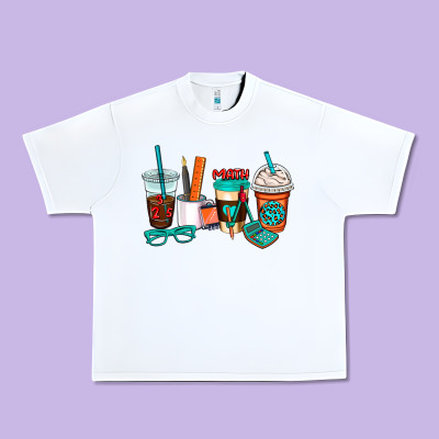 Math Teacher Coffee Cups Urban Heavy Tee Designed By Adodesignshop