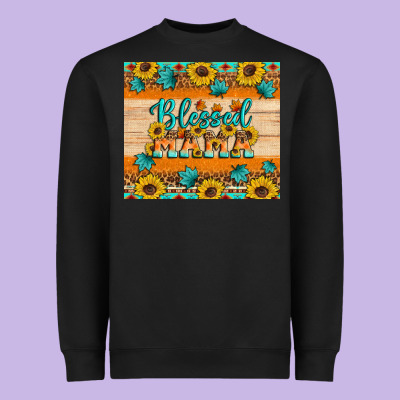 Blessed Mama Heavyweight Sweatshirt Designed By Artiststas