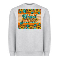 Heather Grey Blessed mama Heavyweight Sweatshirt - Artiststas