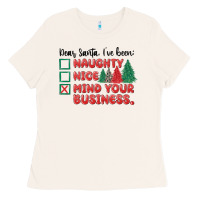 Bone dear santa ive been Ladies Tee - MaliasSmallBusiness