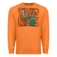 Carrot Fall Autumn Leopard Love Premium Sweatshirt - LillyAllenDesigns
