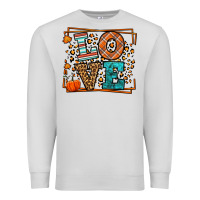 Dove Grey Fall Autumn Leopard Love Premium Sweatshirt - LillyAllenDesigns