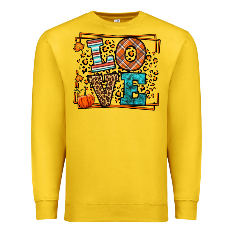 Fall Autumn Leopard Love Premium Sweatshirt by LillyAllenDesigns | Teevron