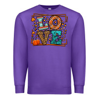 Purple Fall Autumn Leopard Love Premium Sweatshirt - LillyAllenDesigns