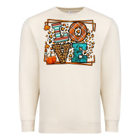 Sandshell Fall Autumn Leopard Love Premium Sweatshirt - LillyAllenDesigns
