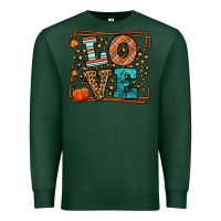 Sports Green Fall Autumn Leopard Love Premium Sweatshirt - LillyAllenDesigns