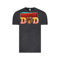 Vintage Black firefighter dad Vintage Tee - AdoDesignShop