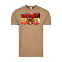 Vintage Coffee firefighter dad Vintage Tee - AdoDesignShop