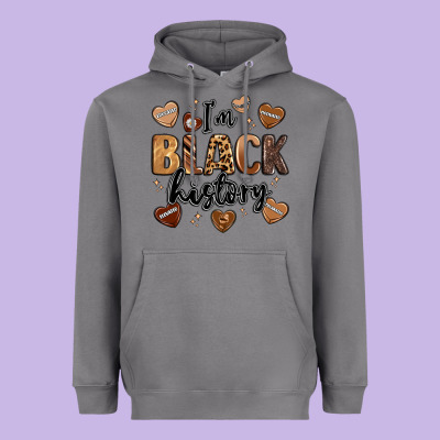 I'm Black History Heavyweight Hoodie Designed By Lillyallendesigns