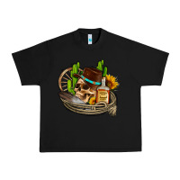 Black cowboy cactus  sunflowers whiskey Urban Heavy Tee - AdoDesignShop