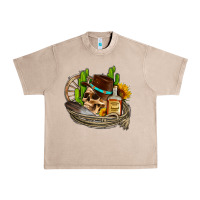 French Oak cowboy cactus  sunflowers whiskey Urban Heavy Tee - AdoDesignShop