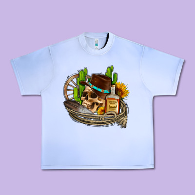 Cowboy Cactus  Sunflowers Whiskey Urban Heavy Tee Designed By Adodesignshop